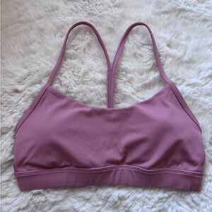 Lululemon Flow Y Bra Nulu Light Support A-C Cups, Pink, Size 6